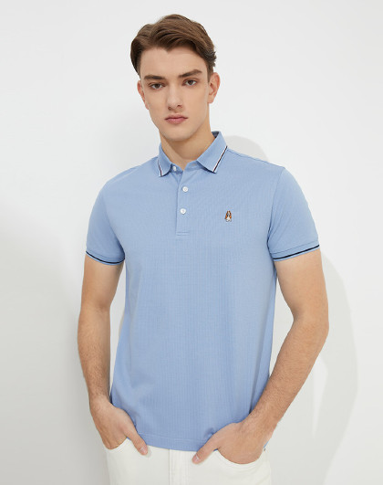 商务休闲全棉polo领短袖t恤男式polo衫