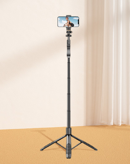 迷你自拍杆手机三脚架防抖拍照神器360度旋转多功能