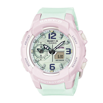 【正品授权】卡西欧腕表baby-g马卡龙系列运动石英女表