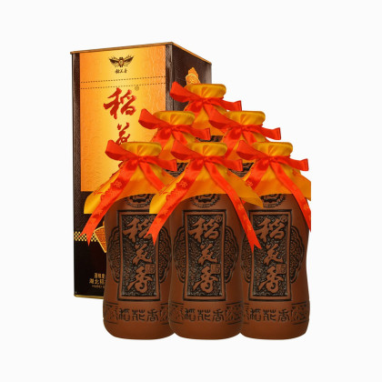 稻花香 窖藏5 52度500ml*6整箱礼盒装 浓香型高度白酒 朋友小聚 自饮