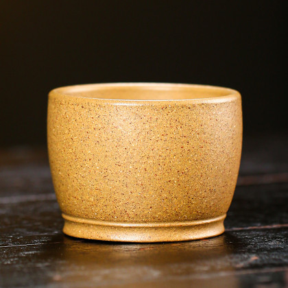 孙亚军老师黄降坡泥双线圆足紫砂茶杯水杯子主人杯紫砂杯茶具