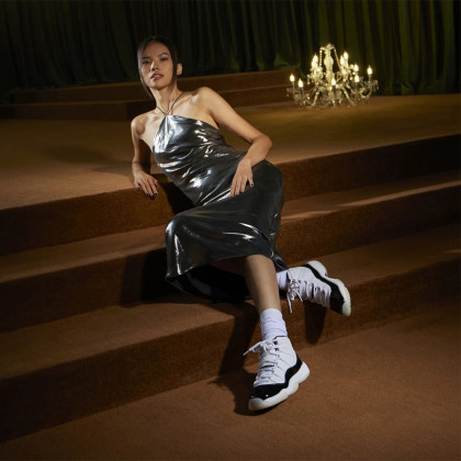 air jordan 11 aj11黑白 复古高帮男女篮球鞋