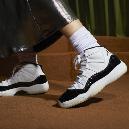 air jordan 11 aj11黑白 复古高帮男女篮球鞋