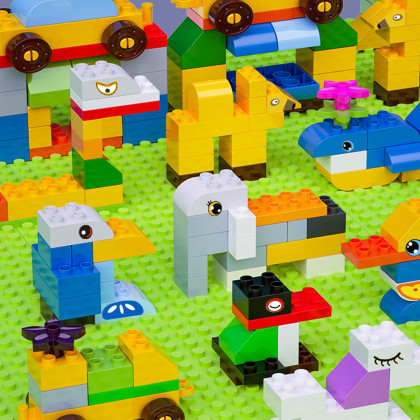 小颗粒乐高diy拼插小颗粒造型积木益智儿童玩具动物世界积木