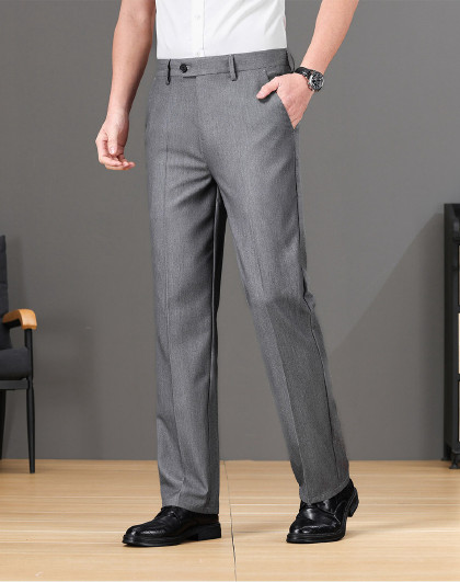 男装商务通勤舒适商场凉感弹性可机洗正装西裤