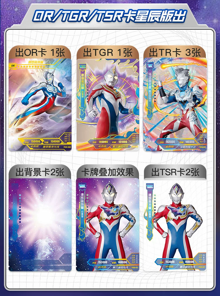 奥特曼的卡片星辰版第六弹6星云包or正版卡包卡牌卡册透明卡