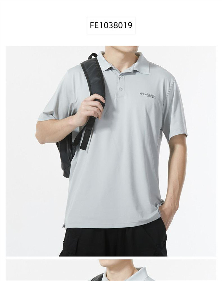 户外日常翻领短袖男装上衣透气舒运动休闲t恤polo衫