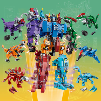 变形机器人机甲兼容乐高积木男孩儿童生日礼物玩具拼装拼插模型