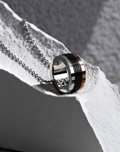 【品牌直发】ck项链情侣款疾风小蛮腰男女锁骨链吊坠3拼色