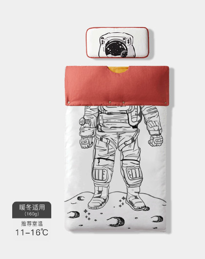 nasa联名太空舱婴儿睡袋宝宝幼稚园恒温防踢被儿童防踢被子