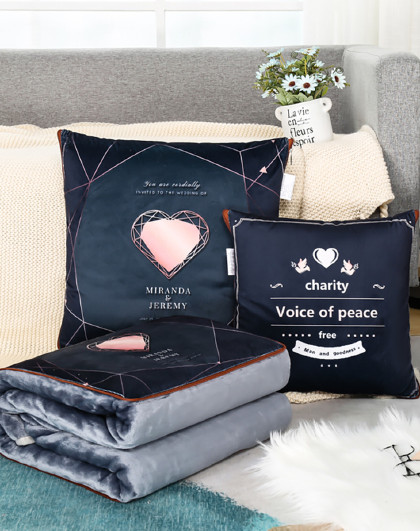 汽车抱枕车用一只车内抱枕被子车载两用可爱折叠靠垫车上高档被子