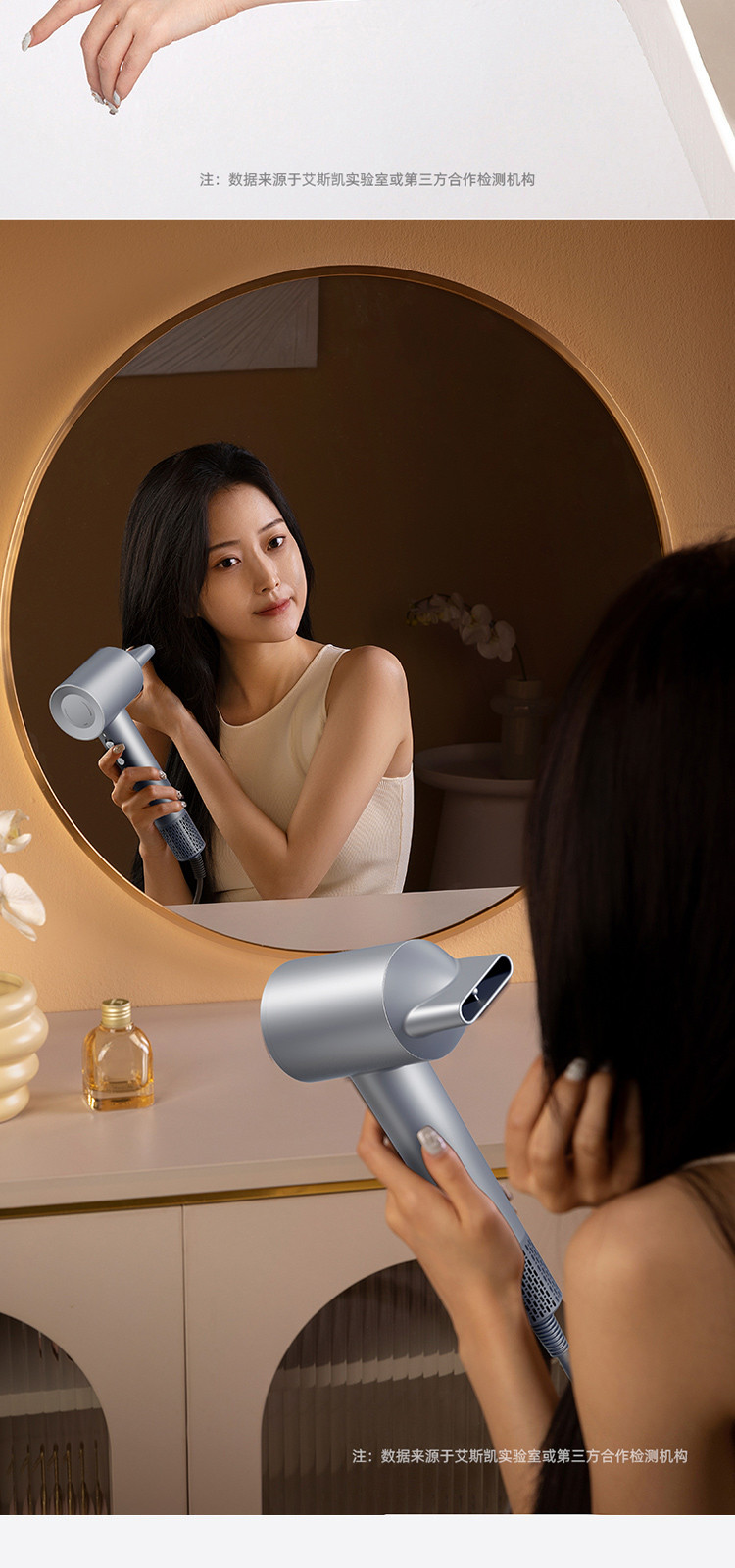 ack高速电吹风机家用速干负离子护发宿舍大功率风筒学生用