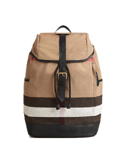 burberry男女同款经典格纹双肩包