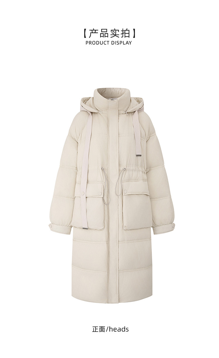冬装加绒加厚羽绒服女2023年新款中长收腰保暖厚羽绒服外套女