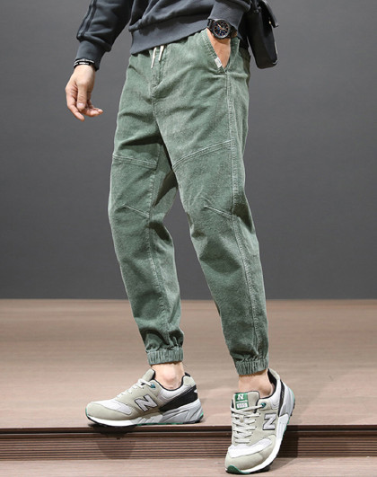 裤子男士韩版潮流宽松束脚潮牌百搭休闲裤男