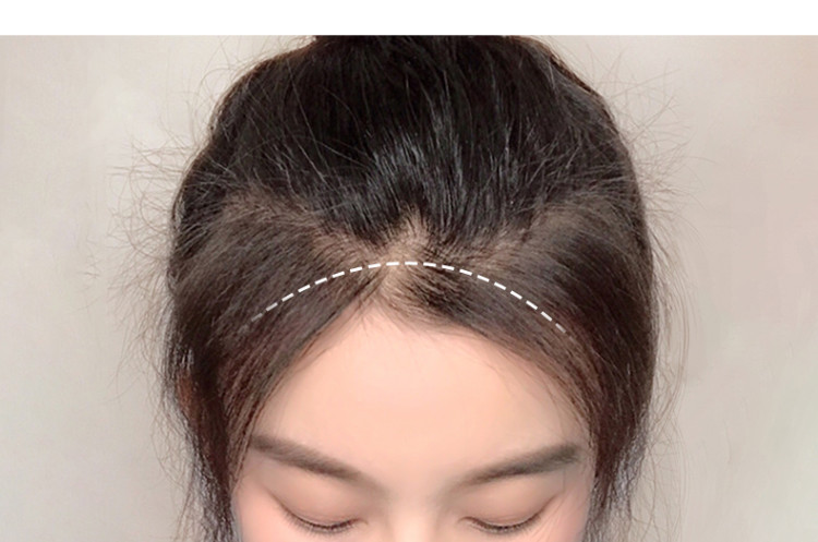 【前额假发贴片】假发片无痕隐形假刘海发际线贴片女真人发丝发片