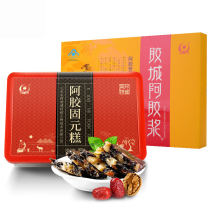 阿胶糕500g阿胶浆240ml即食固元膏东阿口服液滋补品套餐