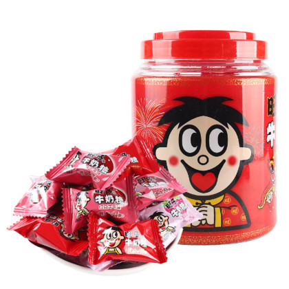旺仔牛奶糖 喜糖婚庆糖果 儿童零食奶糖500g直罐
