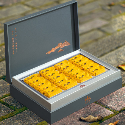 茶叶礼盒装高档虎啸岩肉桂浓香型春茶正宗岩茶武夷乌龙茶节日送礼