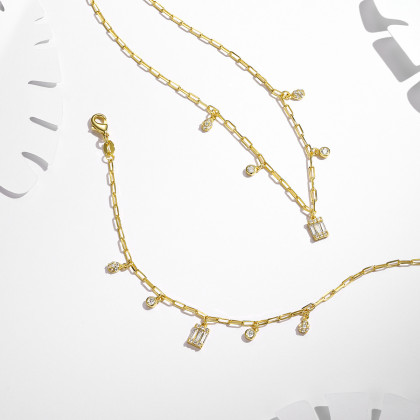 s925银合成立方氧化锆项链坠