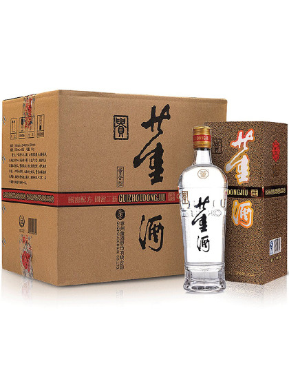 54度董酒老贵董500mlx6瓶董香型白酒整箱装纯粮含礼袋