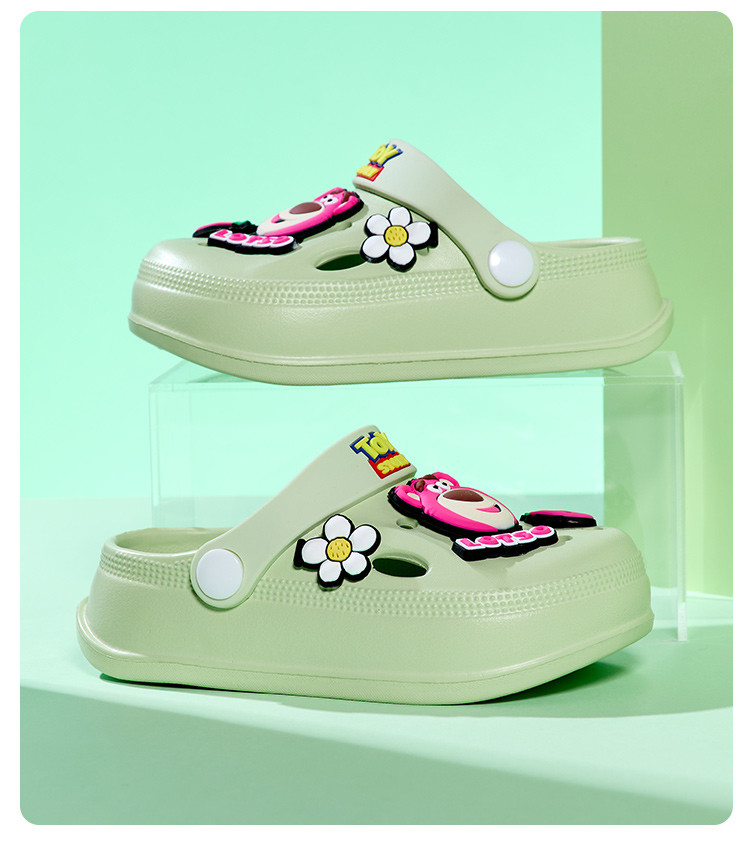 夏季儿童室内家居拖鞋男女童卡通休闲凉拖防撞包头拖鞋洞洞鞋