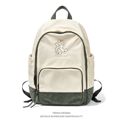 闪潮书包初中生高中女大学生尼龙布大容量电脑双肩包学院风背包