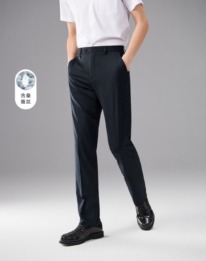 男装商务通勤舒适商场凉感弹性可机洗正装西裤