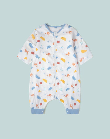 好孩子婴儿睡袋秋冬新生儿童防踢被四季通用款宝宝纯棉分腿睡袋