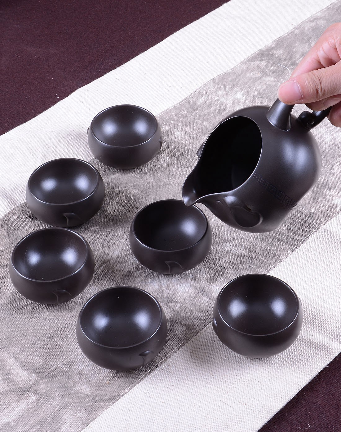 龙德堂大富紫砂功夫茶具套装