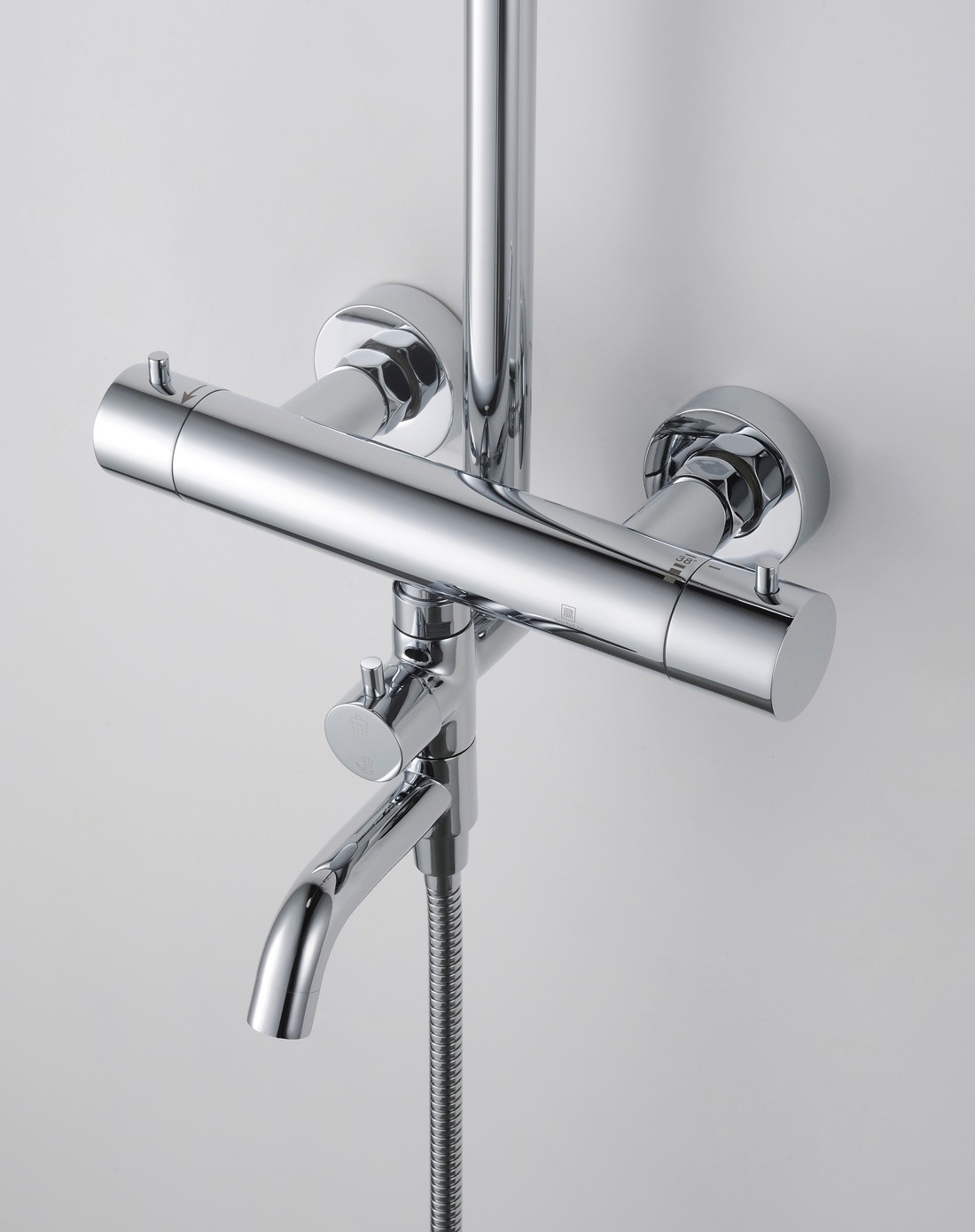 全铜超薄顶喷恒温花洒安全防烫